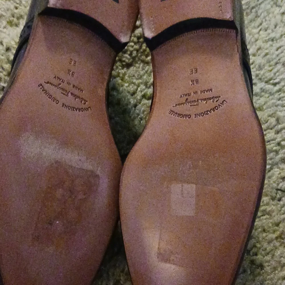 Men’s Burgundy Leather Dress Shoes by Ferragamo
